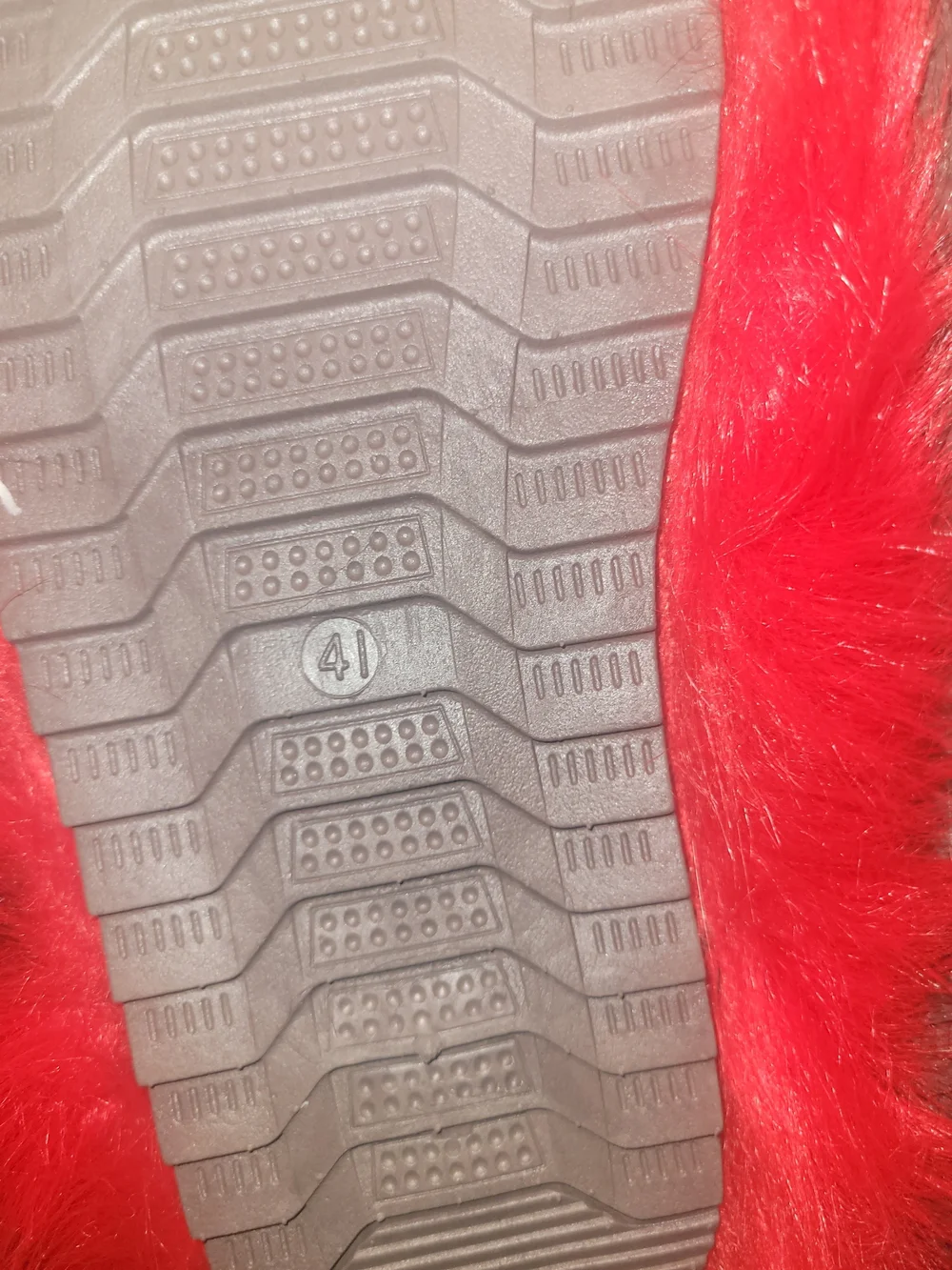 Bold Red Faux Fur Boot